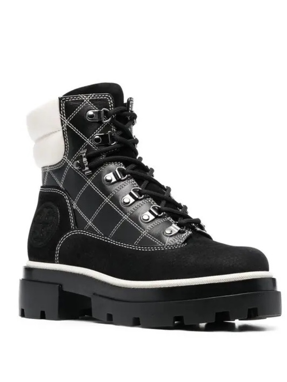 NEW Tory Burch Miller Lug Hiker Boot Lace Up Combat Size 8.5 Boots Shoes